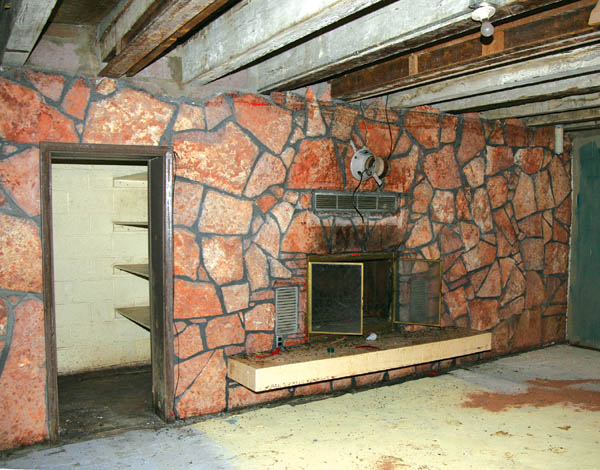 The bomb shelter�s stylish fireplace.
Westside Pioneer photo