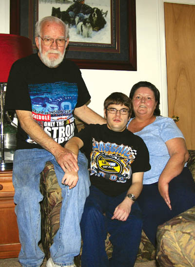 Grant Renck is flanked by his parents, Les and Deb, in a recent photo.
Westside Pioneer photo