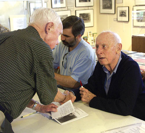 Irving Howbert signs copies of the book, Memories of a
Lifetime in the Pikes Peak Region, written by his
grandfather, Irving Howbert, during the event April 28 at the Old Colorado City History Center.
Westside Pioneer photo
