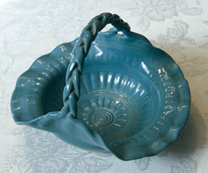 A bowl, including a braided handle, that Fred Wills made during his Van Briggle Pottery years. 
Westside Pioneer photo