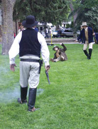 The body count rises during a Gunfighters of the Resurrection shootout in Bancroft Park