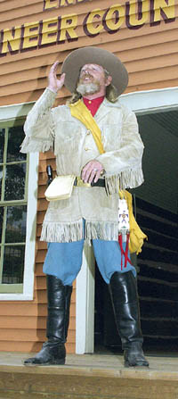 Larry Blasgen portrays frontiersman John Nelson
Westside Pioneer photo