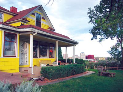 The Colorado Springs downtown is just part of the view
from the 115-year-old house at 122 Hill St. The location is
above Seventh Street.
Courtesy of Dan and Kajsa Novembre