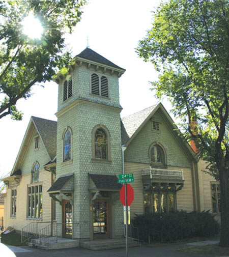 The History Center at Pikes Peak Avenue and 24th Street, shown on a recent morning, was converted in 1997 from 
what was originally the First Baptist Church in 1900. 
Westside Pioneer photo